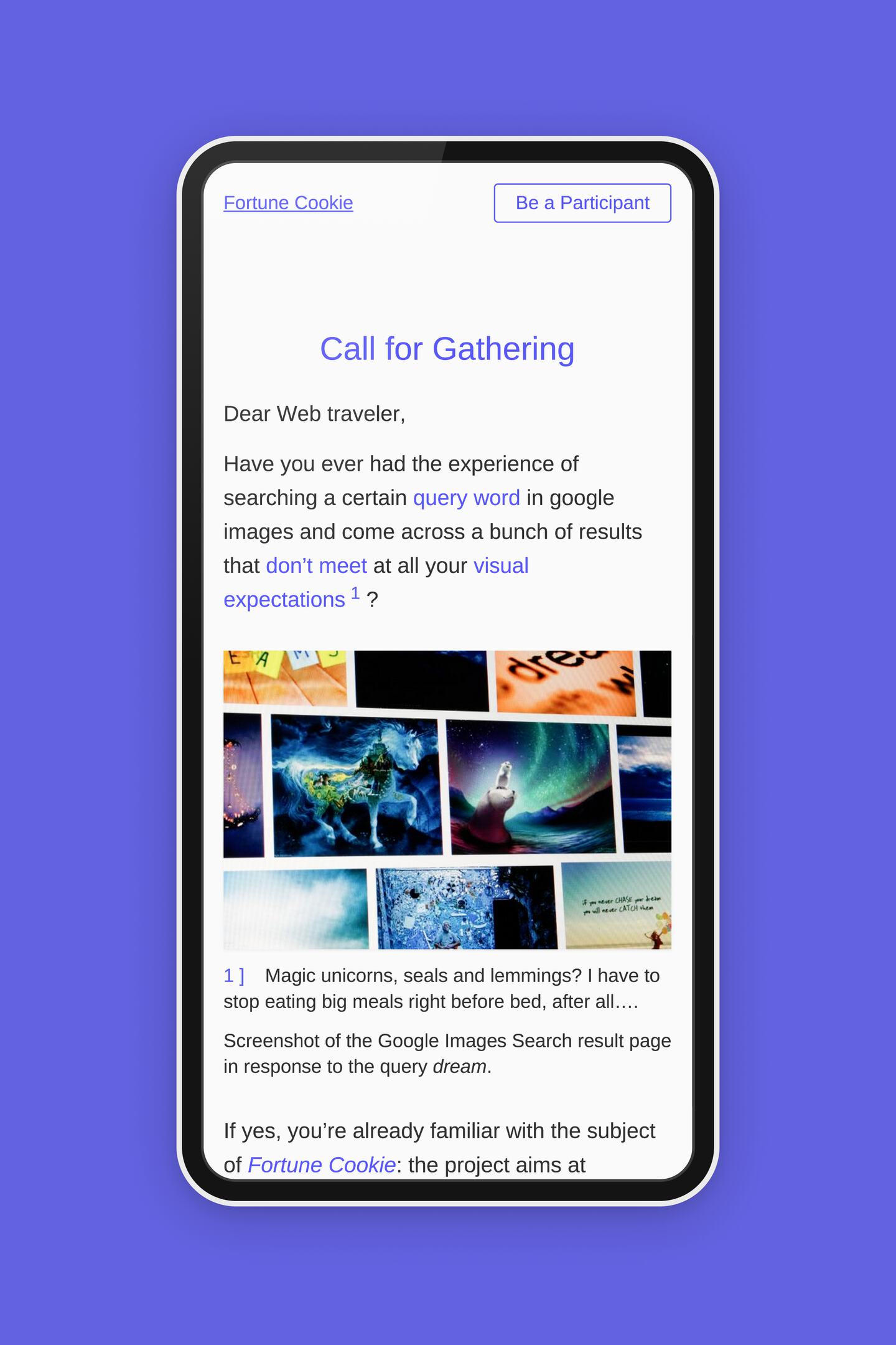 Fortune Cookie, Site Fortune Cookie, Site