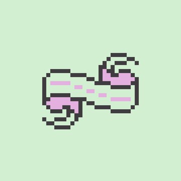 A pixel art icon representing one of the motifs of the witty short stories collected in Sempiternity.