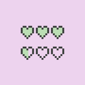 A pixel art icon representing one of the motifs of the witty short stories collected in Sempiternity.